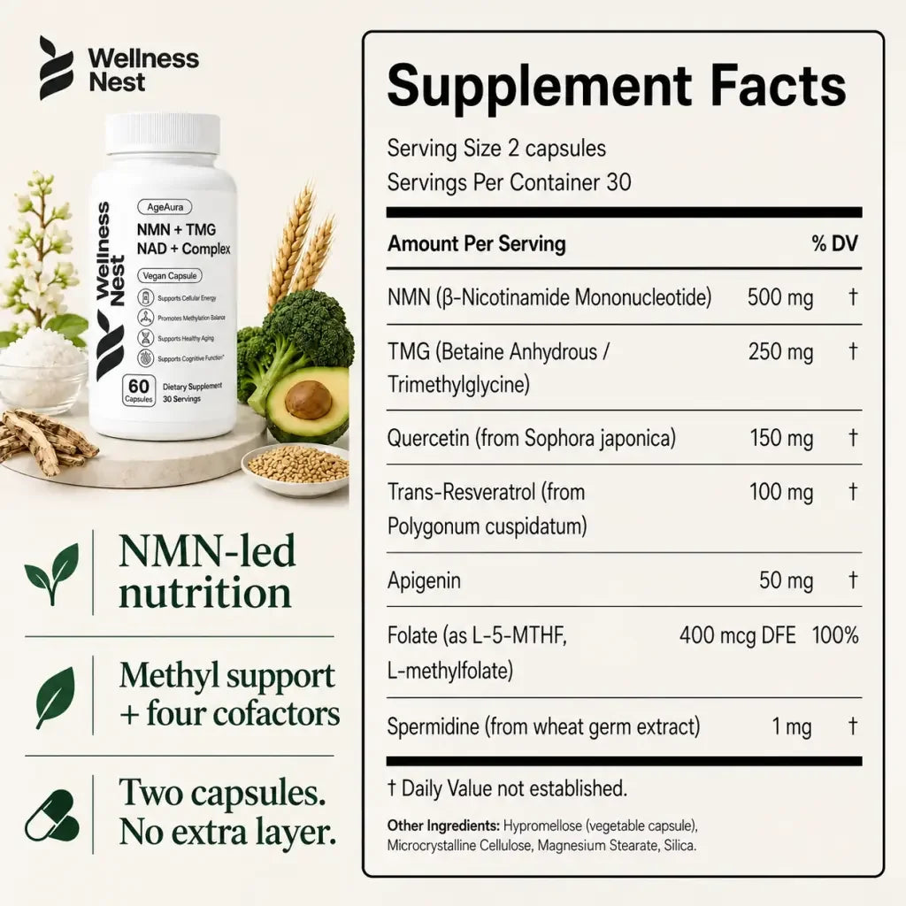 AgeAura supplement facts and label