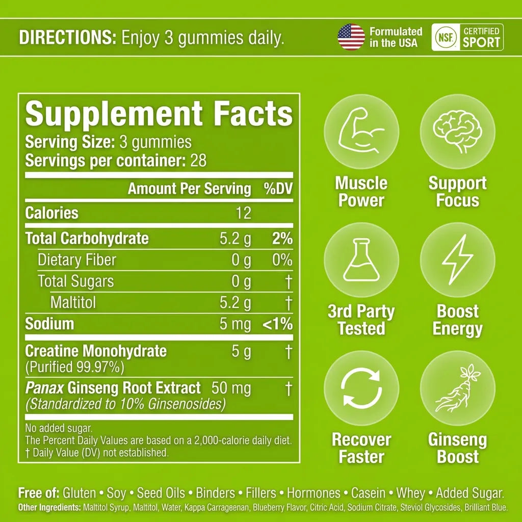 FusiForce Creatine Gummies