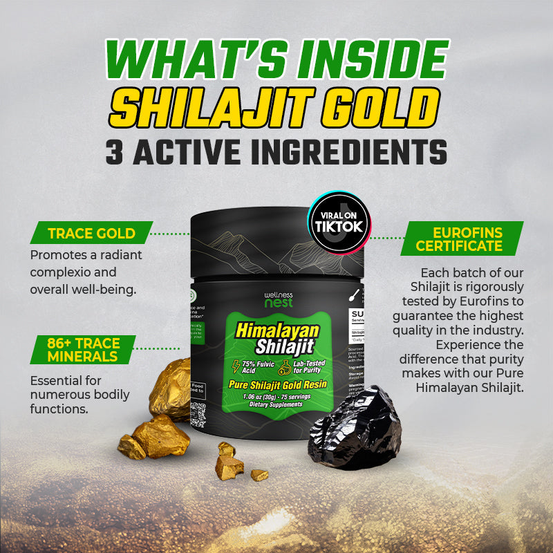 Himalayan Pure Shilajit Gold Resin - Wellness Nest