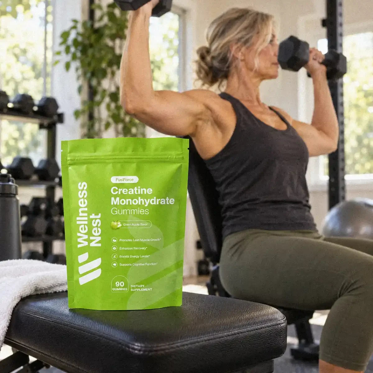 FusiForce Creatine Gummies - Green Apple - image 6